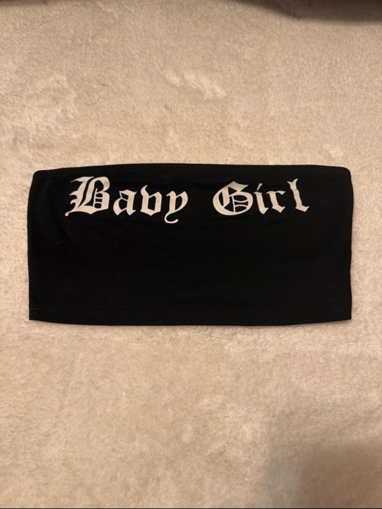 SHEIN Accessories - Black "Baby Girl" Tube Top - Shein